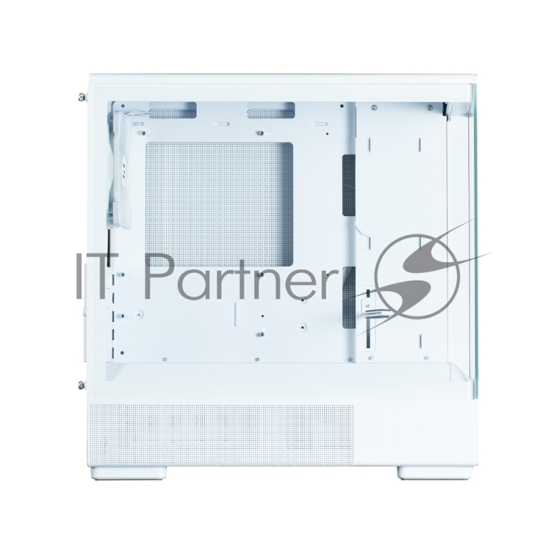Корпус ZALMAN P10, MATX, WHITE, WINDOW, 2x3.5, 3x2.5, 1xUSB TYPE-C, 1xUSB3.0, REAR 1x120mm ARGB