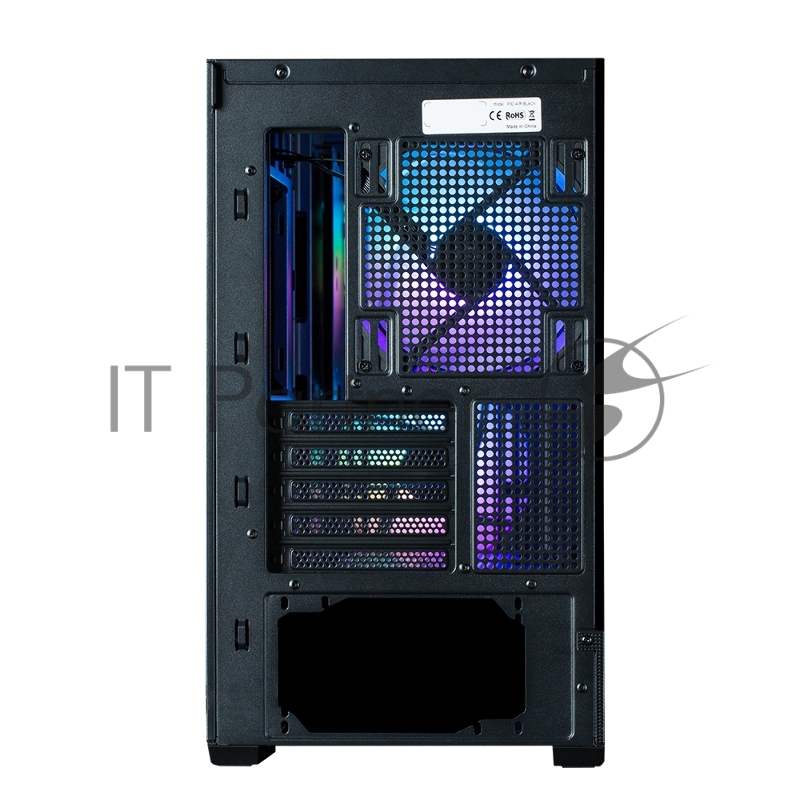 Корпус ZALMAN P30 AIR, MATX, BLACK, WINDOW, 2xCombo (3.5 or 2.5), 3x2.5, 1xUSB TYPE-C, 1xUSB3.0, FRONT 2x140mm ARGB, REAR 1x140mm ARGB
