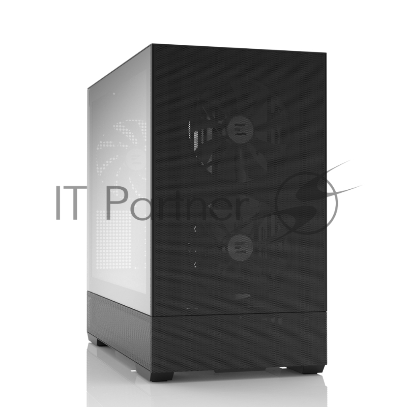 Корпус ZALMAN P30 AIR, MATX, BLACK, WINDOW, 2xCombo (3.5 or 2.5), 3x2.5, 1xUSB TYPE-C, 1xUSB3.0, FRONT 2x140mm ARGB, REAR 1x140mm ARGB