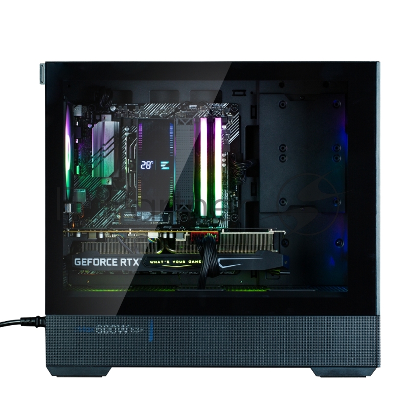 Корпус ZALMAN P30 AIR, MATX, BLACK, WINDOW, 2xCombo (3.5 or 2.5), 3x2.5, 1xUSB TYPE-C, 1xUSB3.0, FRONT 2x140mm ARGB, REAR 1x140mm ARGB