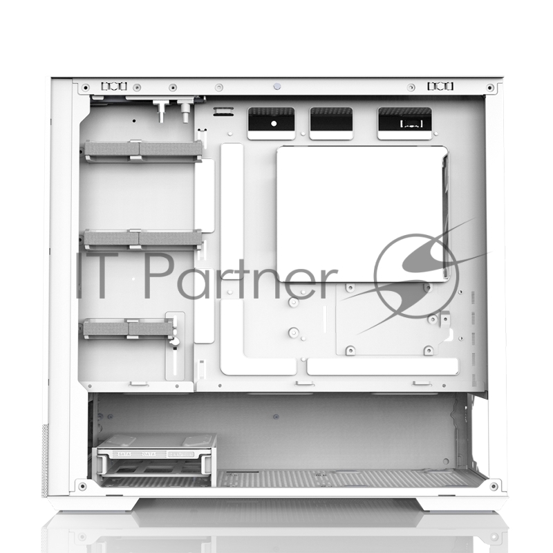 Корпус ZALMAN P30 AIR, MATX, WHITE, WINDOW, 2xCombo (3.5 or 2.5), 3x2.5, 1xUSB TYPE-C, 1xUSB3.0, FRONT 2x140mm ARGB, REAR 1x140mm ARGB