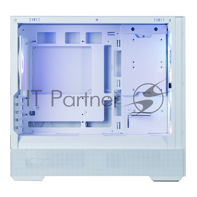 Корпус ZALMAN P30 AIR, MATX, WHITE, WINDOW, 2xCombo (3.5 or 2.5), 3x2.5, 1xUSB TYPE-C, 1xUSB3.0, FRONT 2x140mm ARGB, REAR 1x140mm ARGB