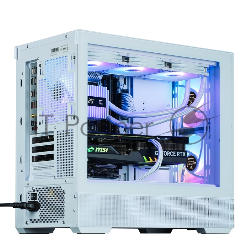 Корпус ZALMAN P30 AIR, MATX, WHITE, WINDOW, 2xCombo (3.5 or 2.5), 3x2.5, 1xUSB TYPE-C, 1xUSB3.0, FRONT 2x140mm ARGB, REAR 1x140mm ARGB