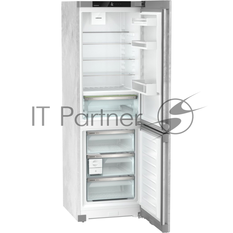 Холодильник LIEBHERR Plus, BioFresh 1 контейнер, МК NoFrost, 3 контейнера МК, в. 185,5 см, ш. 60 см, класс ЭЭ A++, внутренние ручки, цвет Portland Concrete (цемент)