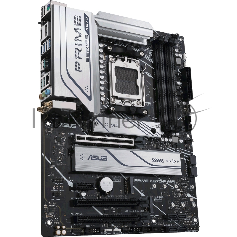 Материнская плата ASUS PRIME X670-P WIFI Socket AM5 AMD X670 4xDDR5 ATX AC`97 8ch(7.1) 2.5Gg RAID+HDMI+DP