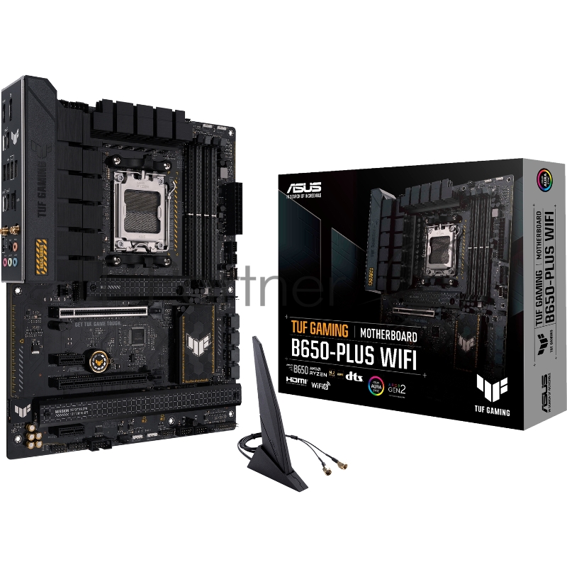 Материнская плата Asus TUF GAMING B650-PLUS WIFI Socket AM5 AMD B650 4xDDR5 ATX AC`97 8ch(7.1) 2.5Gg RAID+HDMI+DP