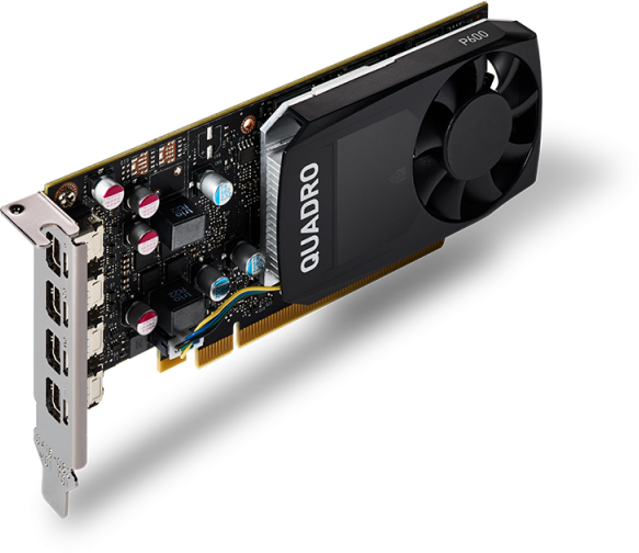 Видеокарта PNY Technologies Quadro P600 2ГБ (Quadro P600, DDR5, 4x miniDP) (PCI-E)