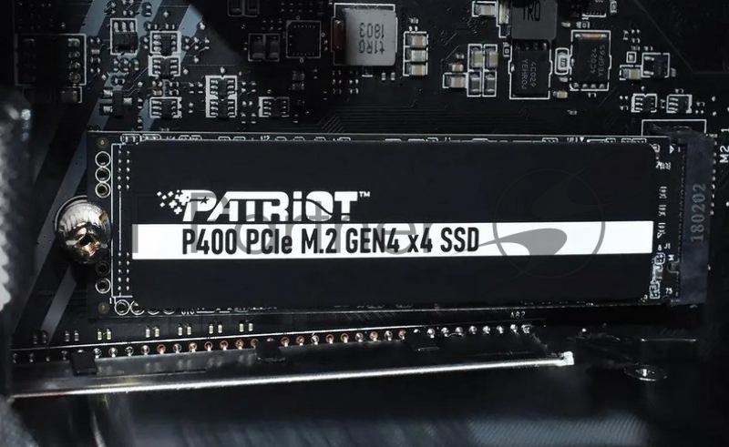 SSD PATRIOT P400 4TB 3D NAND TLC Скорость записи 4800 Мб/сек. Скорость чтения 7000 Мб/сек. M.2 TBW 1800 Тб P400P4TBM28H