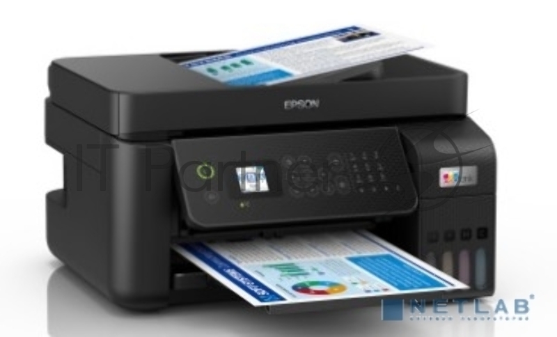 МФУ струйное Epson L5290, A4 WiFi USB RJ-45 черный