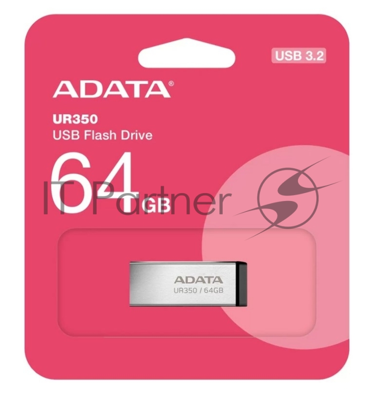 Флэш-накопитель ADATA UR350-64G-RSR/BK USB3.2 64G BLACK