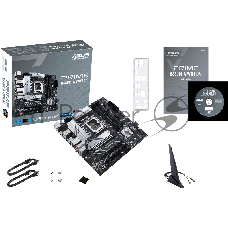 Материнская плата ASUS PRIME B660M-A WIFI D4 Soc-1700 Intel B660 4xDDR4 mATX AC`97 8ch(7.1) GbLAN RAID+HDMI+DP