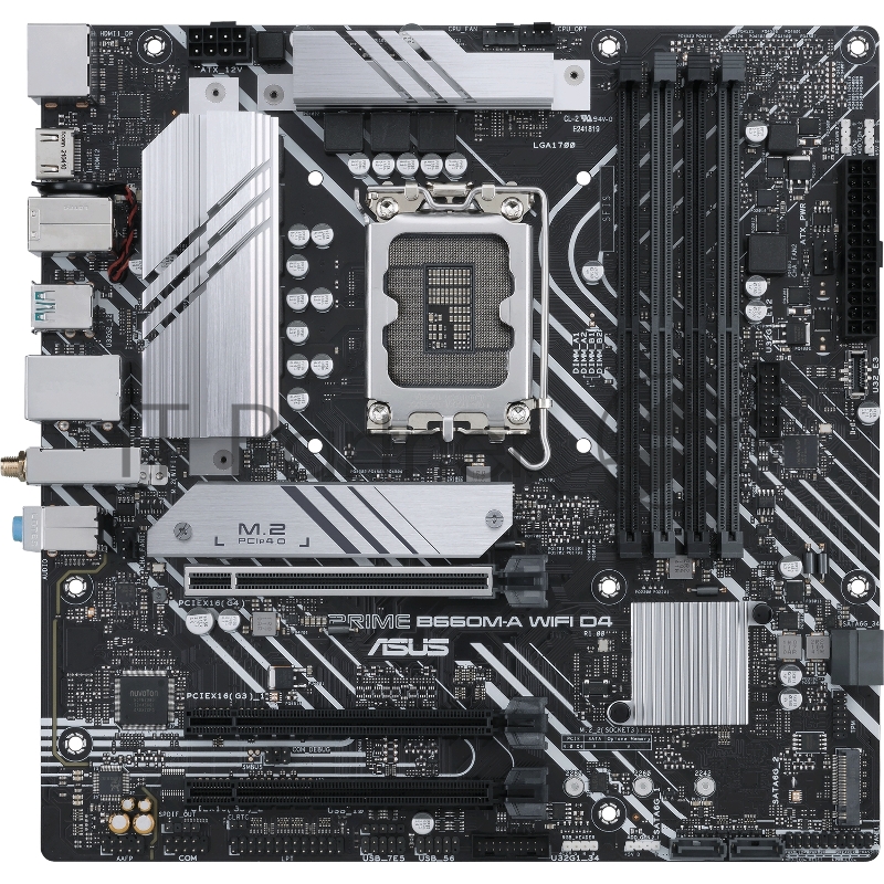 Материнская плата Asus PRIME B660M-A WIFI D4 LGA 1700, Intel B660, 4xDDR4, 3xPCI-Ex16, 2xM.2, Micro-ATX