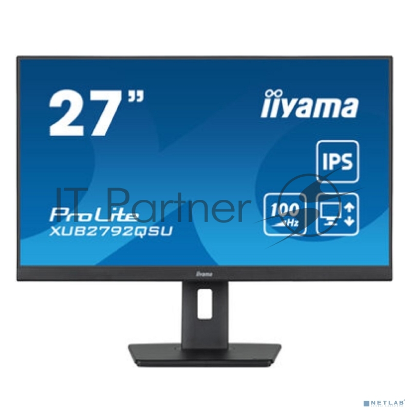 Монитор LCD IIYAMA 27 XUB2792QSU-B6 {IPS 2560x1440 100hz 0.4ms HDMI DisplayPort USB M/M HAS Pivot}