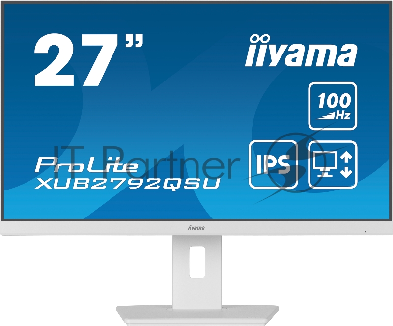 Монитор LCD IIYAMA 27 XUB2792QSU-W6 белый {IPS 2560x1440 100Hz 250cd DVI HDMI DisplayPort USB M/M HAS Pivot}
