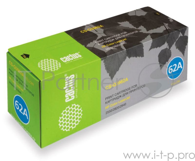 Тонер Картридж Cactus CS-Q3962A желтый для HP LJ 2550/2550L/2550LN/2550N (4000стр.)