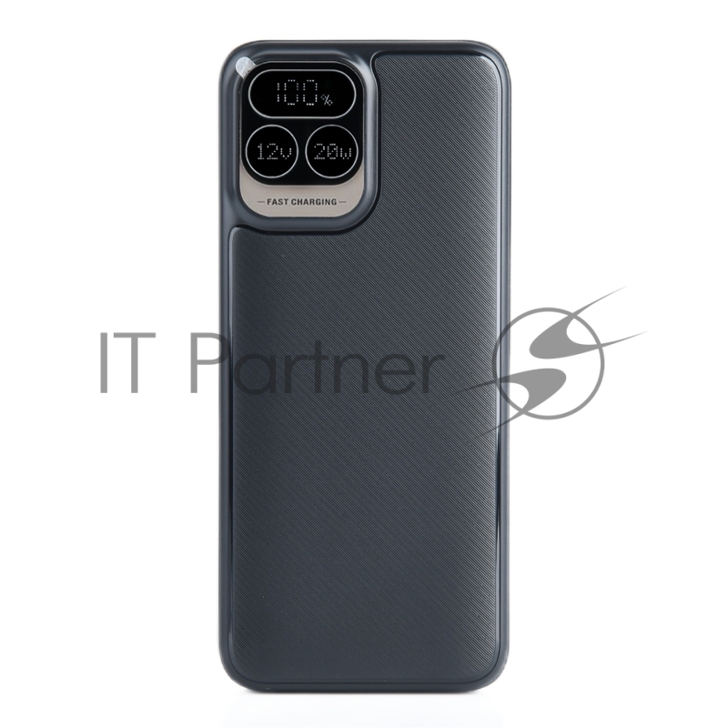 Мобильный аккумулятор Perfeo Powerbank Atomic Age 20000 mAh/LED дисплей/PD + QC 3.0/Type-C/2 USB/Выход: 5A, max 22.5WBlack (PF_E1476)