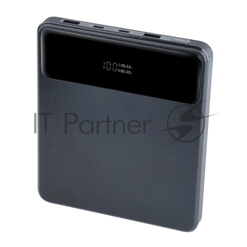 Мобильный аккумулятор Perfeo Powerbank LAPTOP 105W 20000 mAh/LED дисплей/PD + QC 3.0/2 Type-C/2USB/Выход: 5A,max105W Black (PF_E1472)