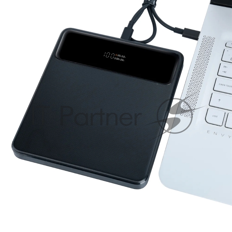 Мобильный аккумулятор Perfeo Powerbank LAPTOP 105W 20000 mAh/LED дисплей/PD + QC 3.0/2 Type-C/2USB/Выход: 5A,max105W Black (PF_E1472)