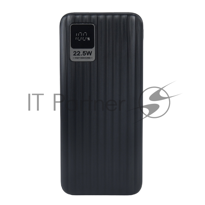 Мобильный аккумулятор Perfeo Powerbank WATERFALL 10000 mAh/LED дисплей/PD + QC 3.0/Type-C/2 USB/Выход: 5A, max 22.5WBlack (PF_E1469)