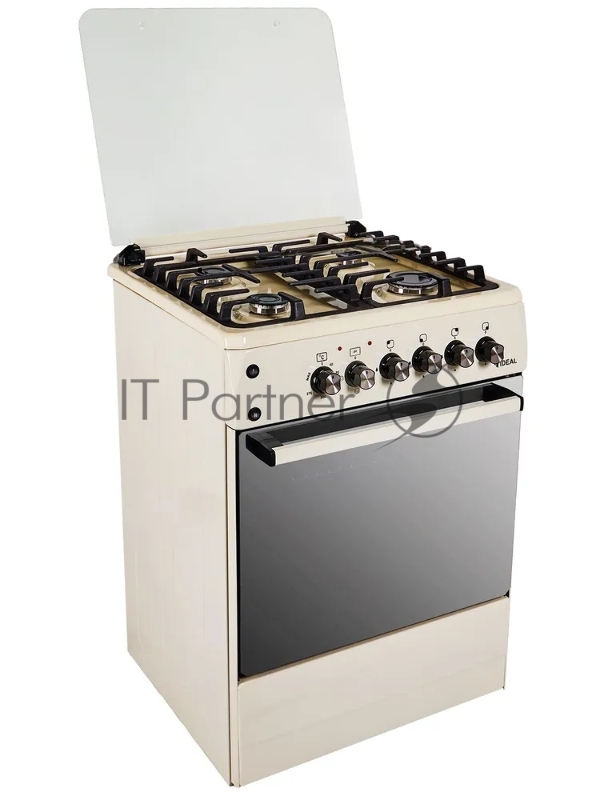 Кухонная плита IDEAL с электродуховкой L 265 (конвекция) молочный чуг.