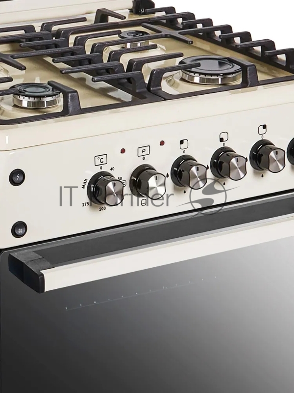 Кухонная плита IDEAL с электродуховкой L 265 (конвекция) молочный чуг.