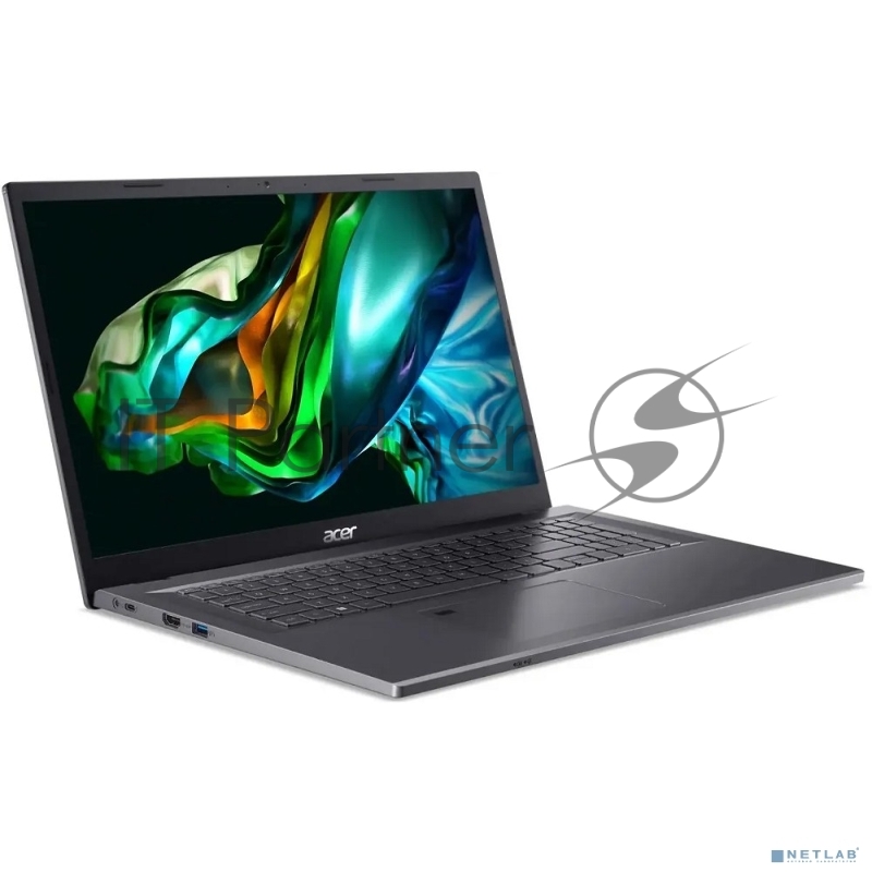Ноутбук Acer Aspire 5 A517-58GM-505U Core i5 1335U 16Gb SSD512Gb NVIDIA GeForce RTX 2050 4Gb 17.3 IPS FHD (1920x1080) noOS metall WiFi BT Cam (NX.KJLCD.006)