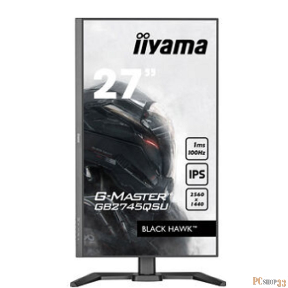 Монитор LCD IIYAMA 27 GB2745QSU-B1 {IPS 2560x1440 100Hz 1ms HDMI DisplaPort USB M/M HAS Pivot}