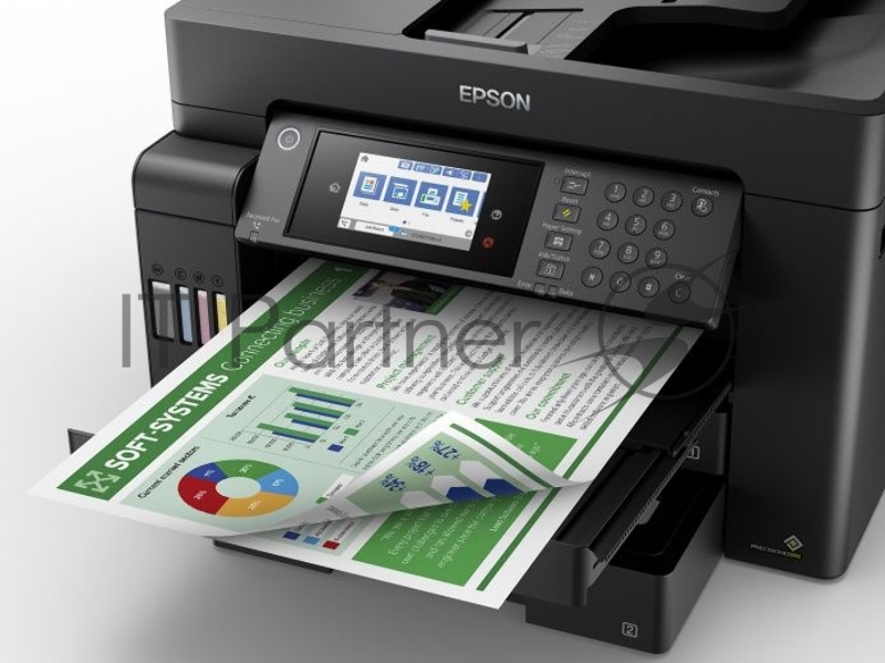 МФУ струйный Epson L15150, (A3, ADF, duplex, 35 стр./мин., Ethernet, Wi-Fi черный)