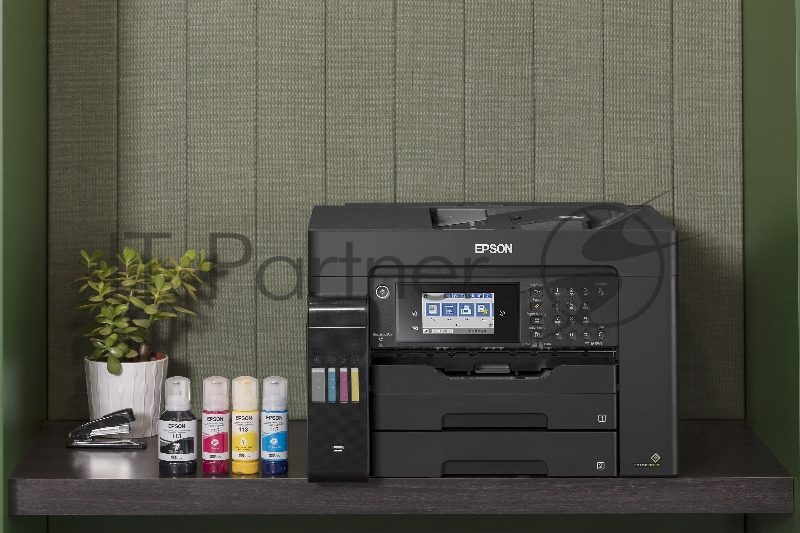 МФУ струйный Epson L15150, (A3, ADF, duplex, 35 стр./мин., Ethernet, Wi-Fi черный)