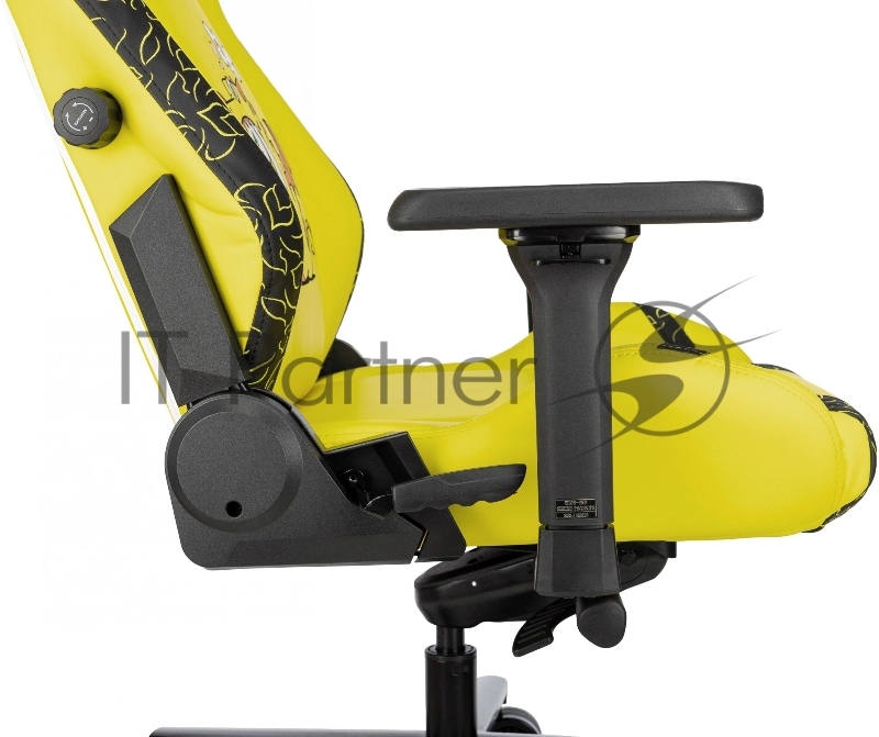 Кресло игровое Knight Craft Dragon желтый эко.кожа крестов. металл