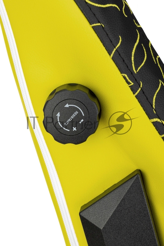 Кресло игровое Knight Craft Dragon желтый эко.кожа крестов. металл