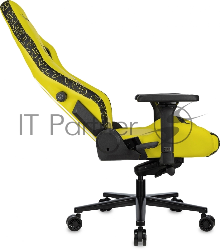 Кресло игровое Knight Craft Dragon желтый эко.кожа крестов. металл