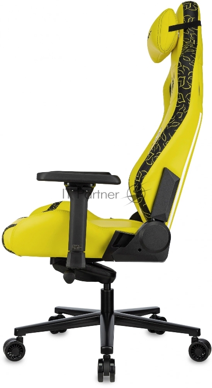 Кресло игровое Knight Craft Dragon желтый эко.кожа крестов. металл