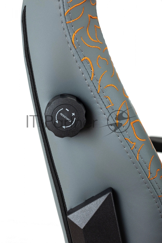 Кресло игровое Knight Craft Dragon серый эко.кожа крестов. металл