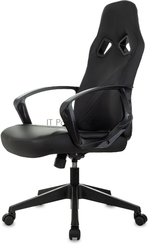 Кресло игровое Zombie 300 черный эко.кожа крестов. пластик