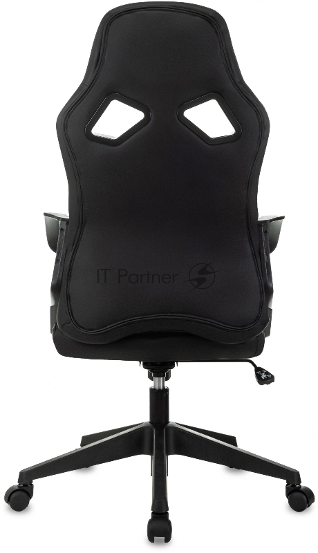 Кресло игровое Zombie 300 черный эко.кожа крестов. пластик