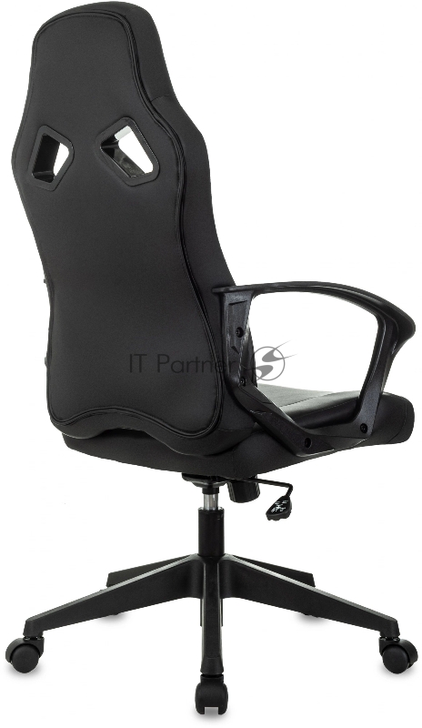 Кресло игровое Zombie 300 черный эко.кожа крестов. пластик