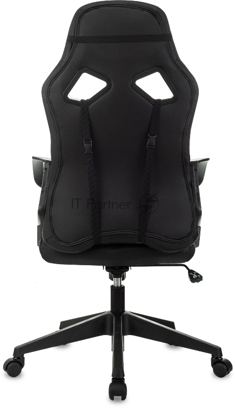 Кресло игровое Zombie 300 черный эко.кожа крестов. пластик