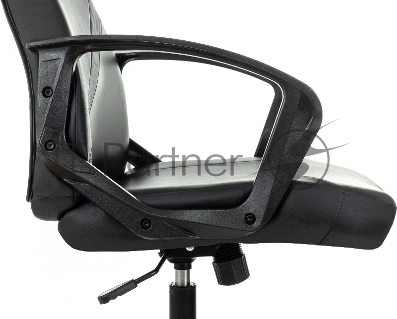 Кресло игровое Zombie 300 черный эко.кожа крестов. пластик