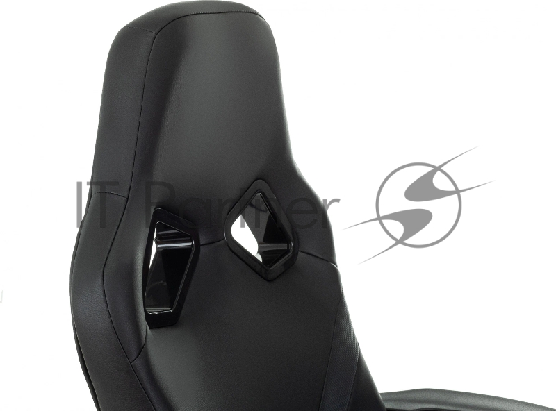 Кресло игровое Zombie 300 черный эко.кожа крестов. пластик