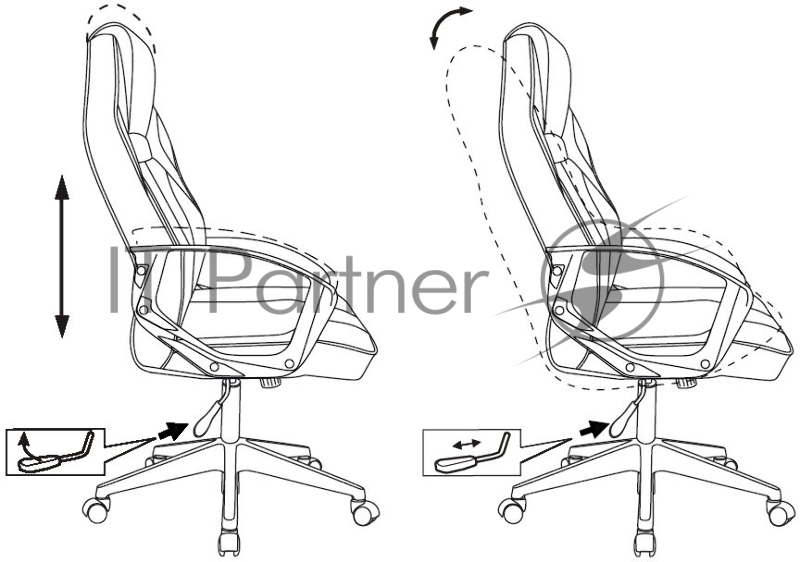 Кресло игровое Zombie 400 черный/белый ткань/эко.кожа крестов. пластик