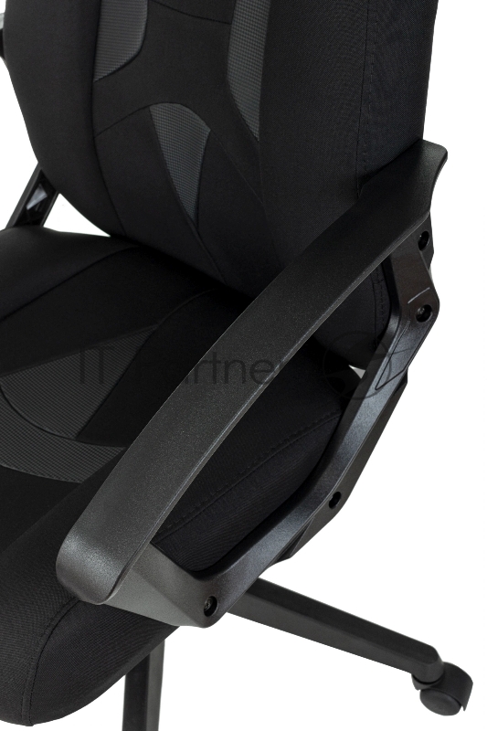 Кресло игровое Zombie 200 черный ткань/эко.кожа крестов. пластик