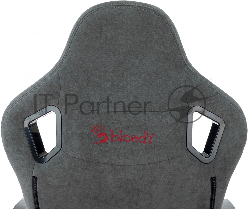 Кресло игровое A4Tech Bloody GC-770 серый соты с подголов. крестов.