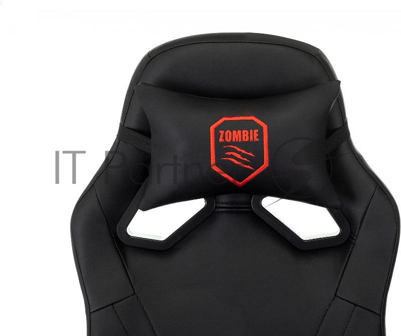 Кресло игровое Zombie 50 черный эко.кожа крестов. пластик