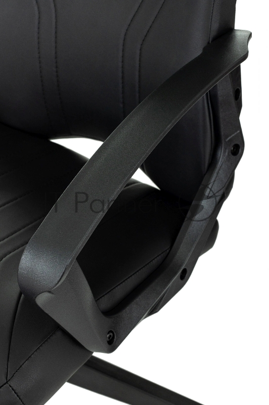 Кресло игровое Zombie 50 черный эко.кожа крестов. пластик