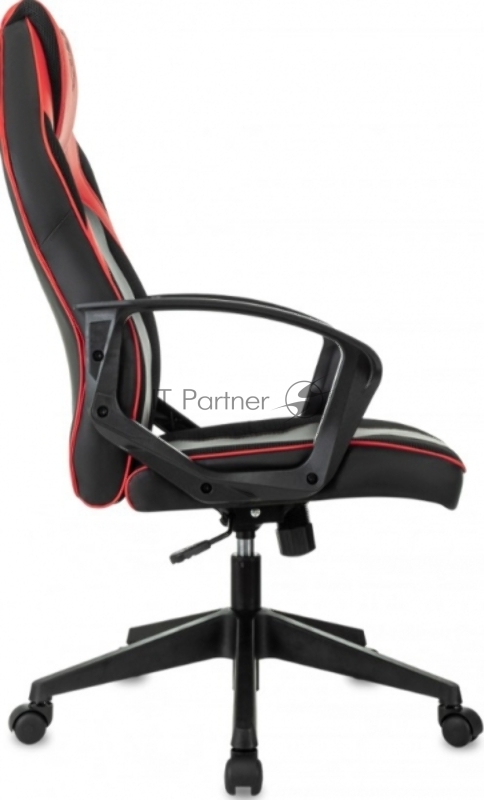 Кресло игровое Zombie 400 черный/красный ткань/эко.кожа крестов. пластик