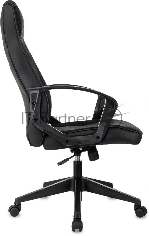 Кресло игровое Zombie 500 черный ткань/эко.кожа крестов. пластик