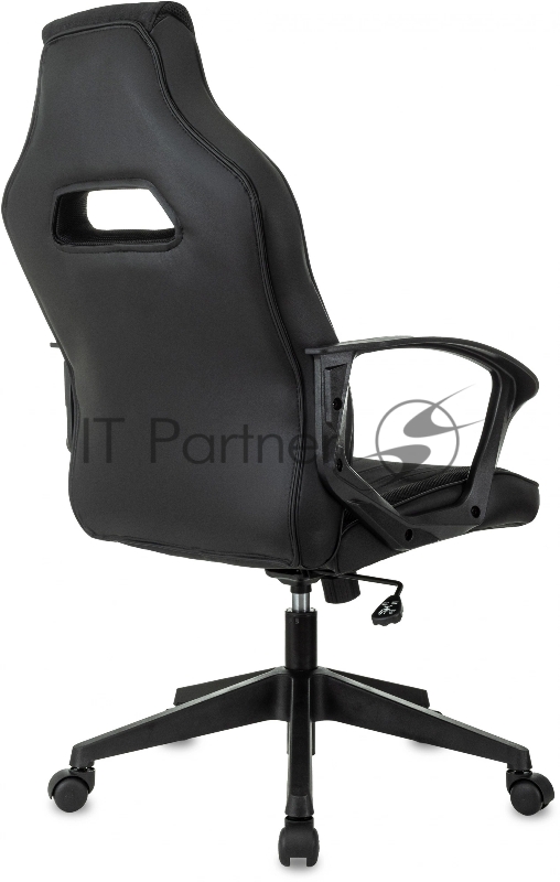 Кресло игровое Zombie 500 черный ткань/эко.кожа крестов. пластик