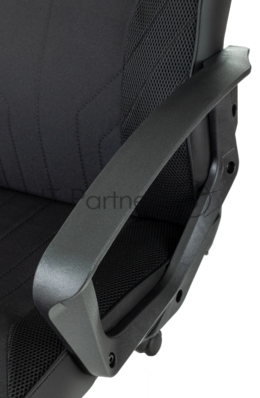 Кресло игровое Zombie 500 черный ткань/эко.кожа крестов. пластик