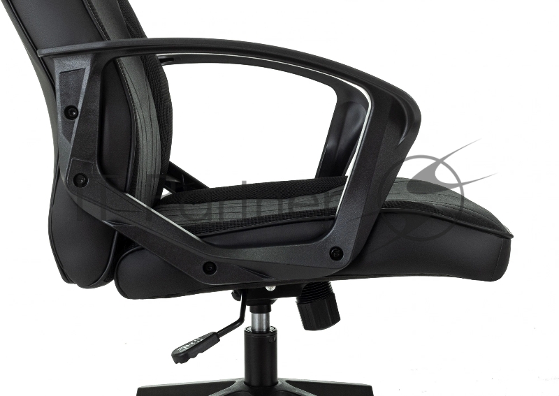 Кресло игровое Zombie 500 черный ткань/эко.кожа крестов. пластик